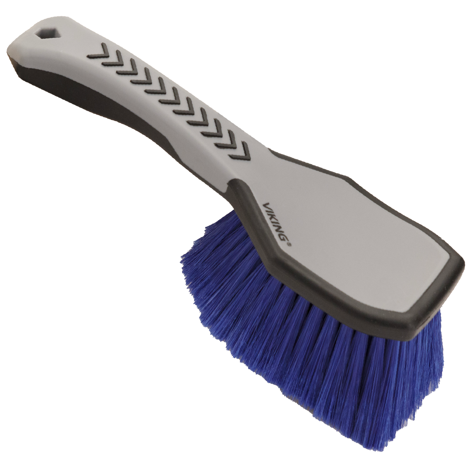 wheel face brush with blue bristles