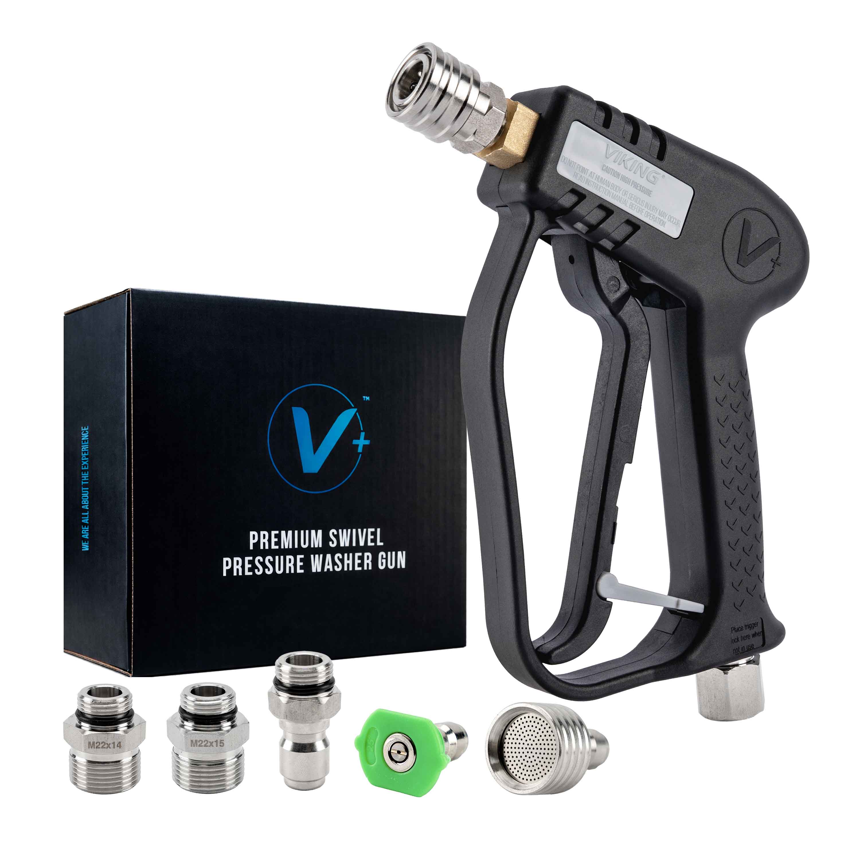 V+ Premium Swivel Pressure Washer Gun