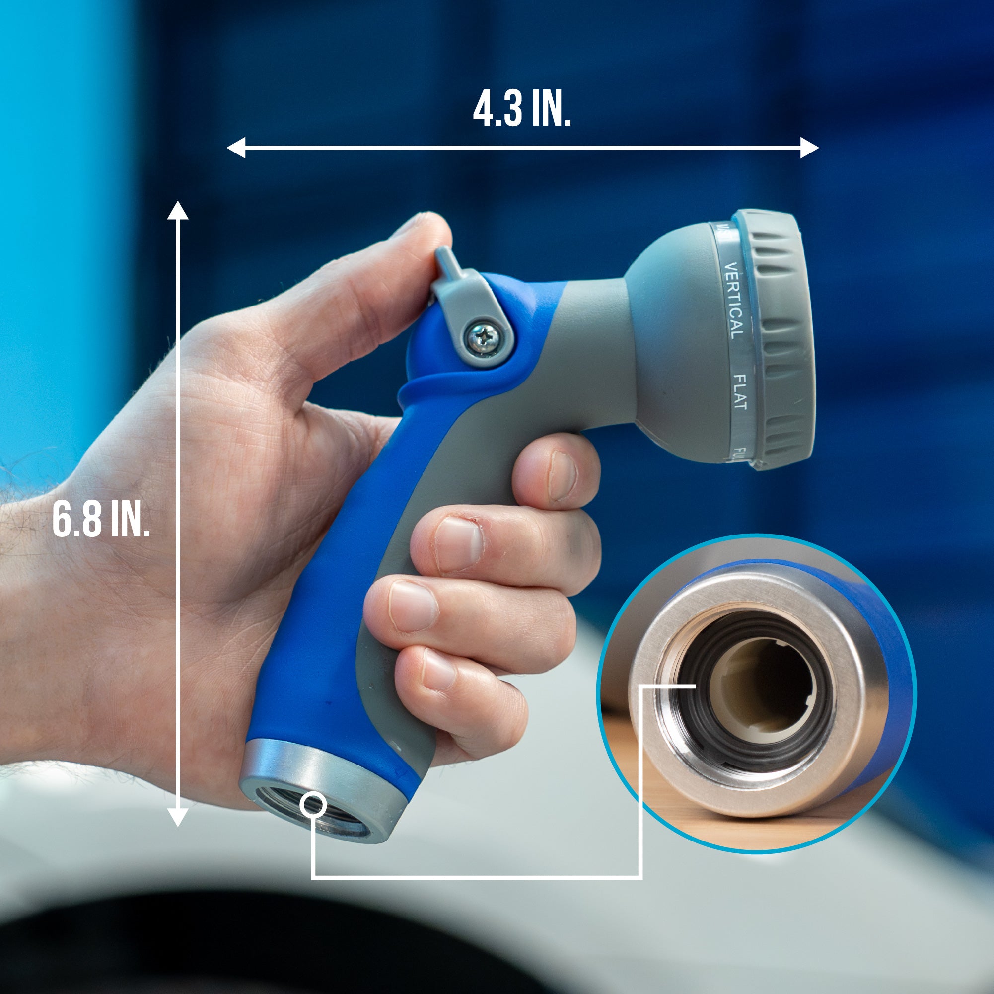 Thumb Control 8-Way Nozzle