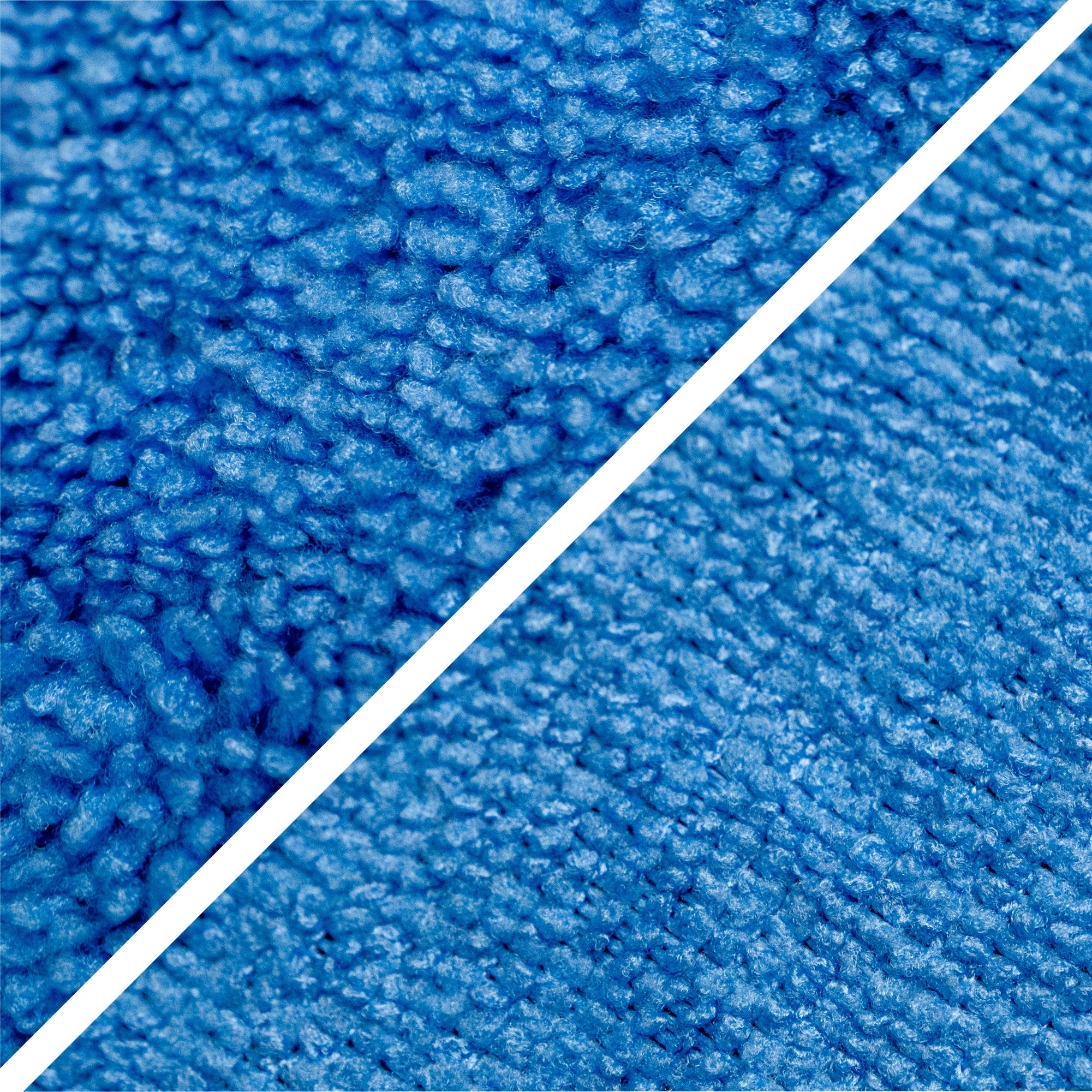 edge to edge microfiber 2 sided comparison