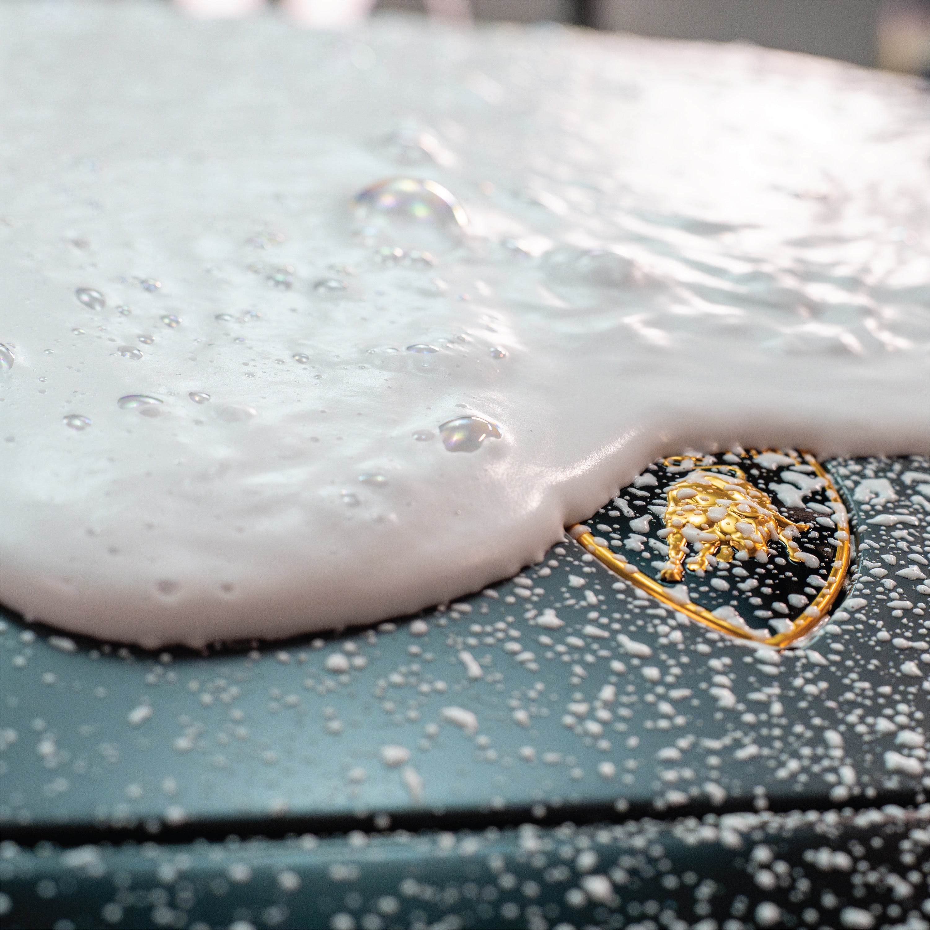 foam detail on car hood