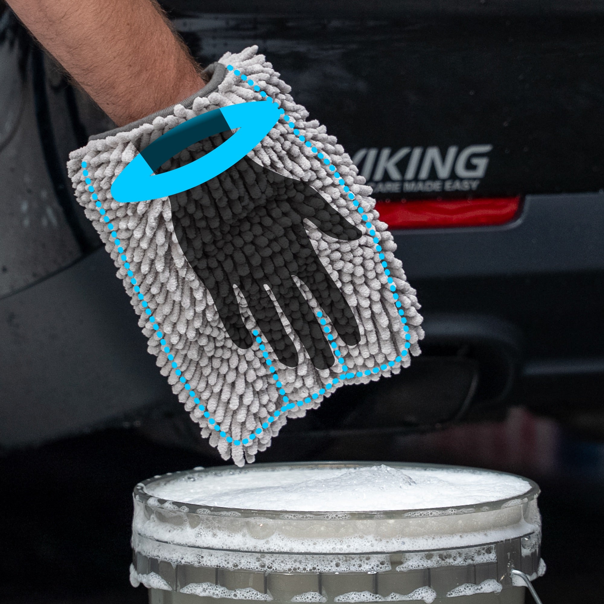 V+ Cuffless Wash Mitts