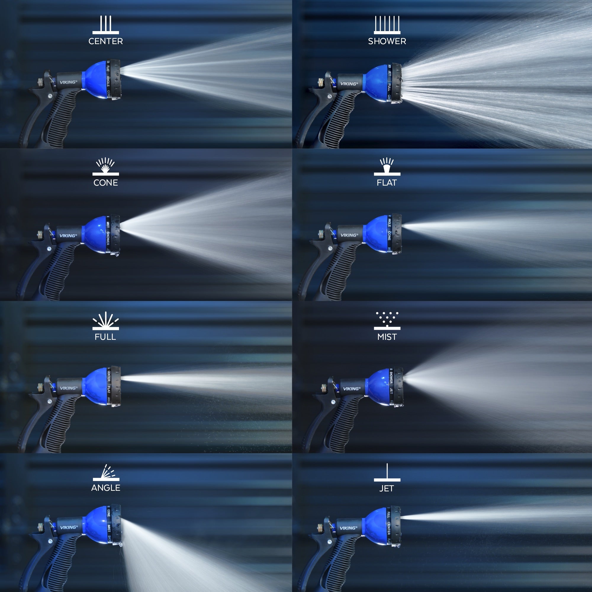 Hand Control 8-Way Nozzle